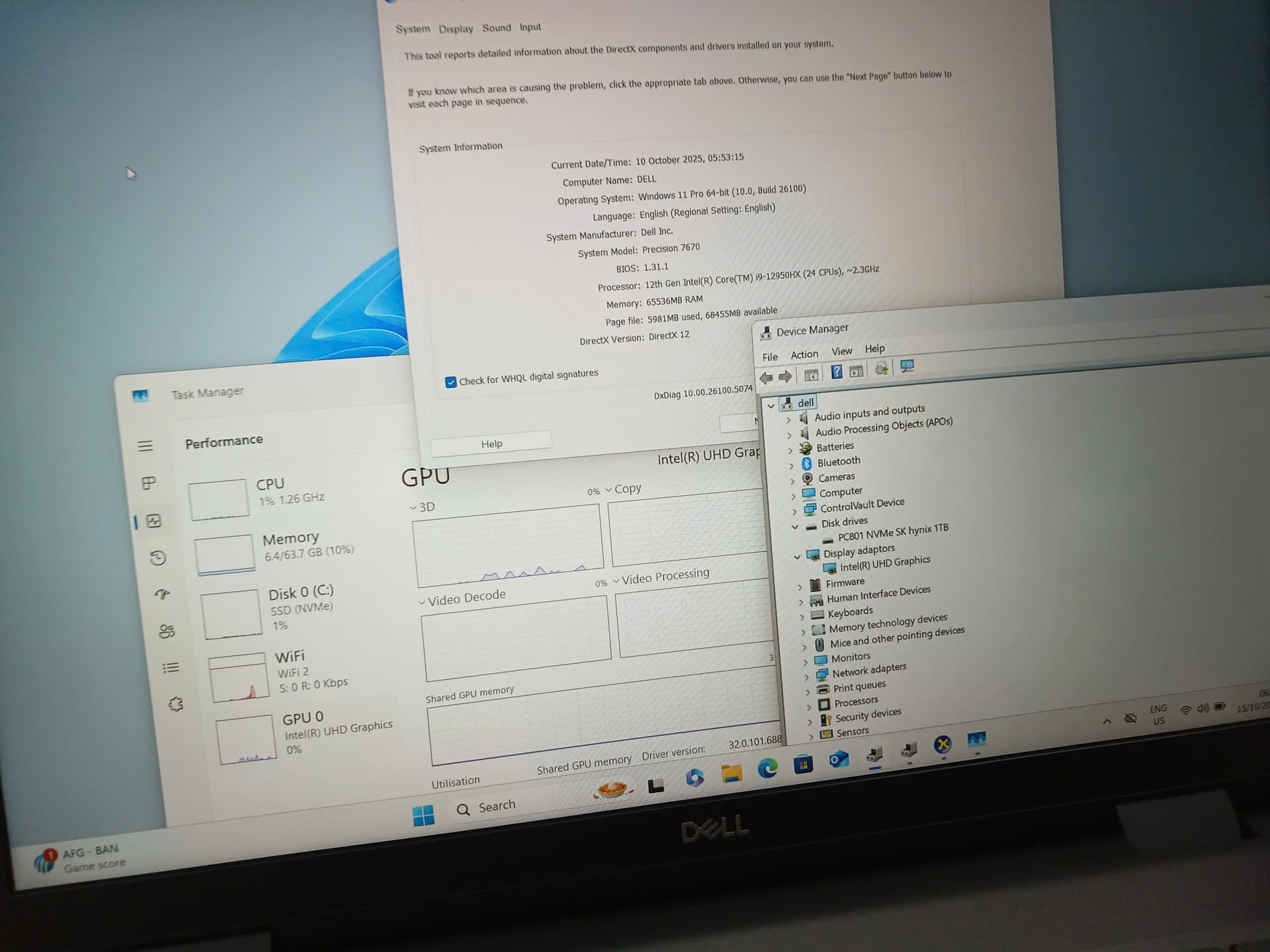 DELL Precision 7670 Core i9 