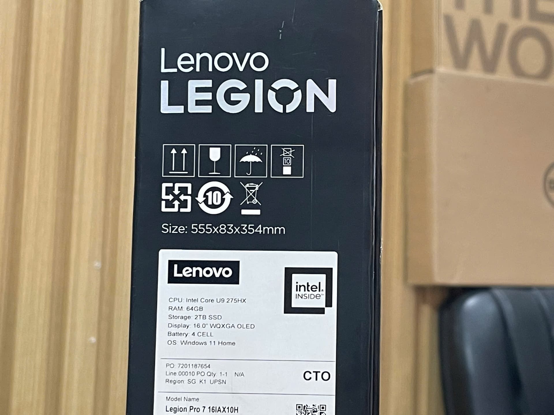 Lenovo Legion Pro 7 16IAX10H | Ultra 9 275HX /RTX 5070Ti 12GB DDR7/ 16 OLED 240Hz 2.5K New Openbox