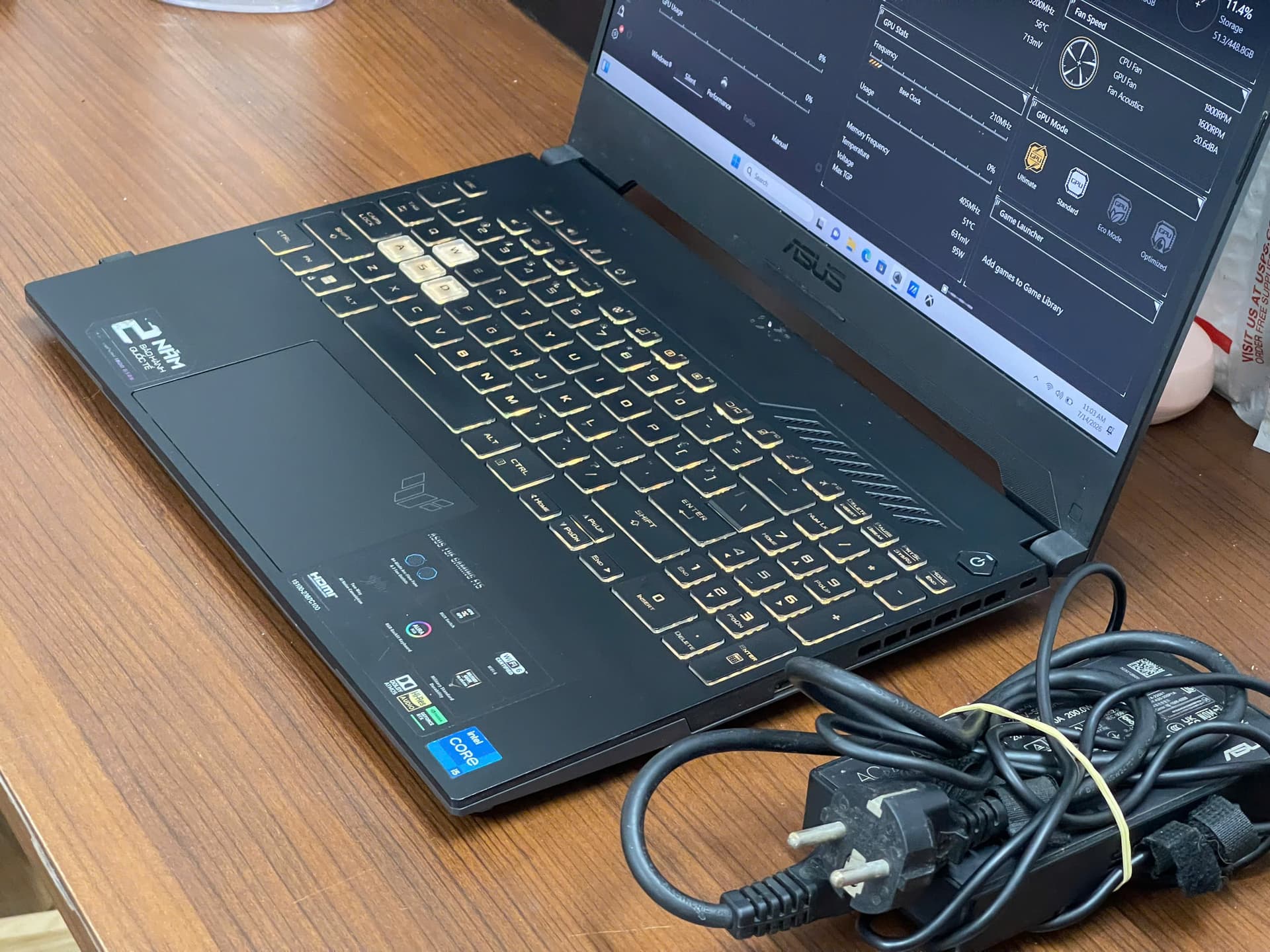 Laptop Asus TUF Gaming F15 FX507ZC4-HN074W (Intel Core i5-12500H | RTX 3050 4GB |8GB | 512GB | 15.6 inch FHD 144Hz 