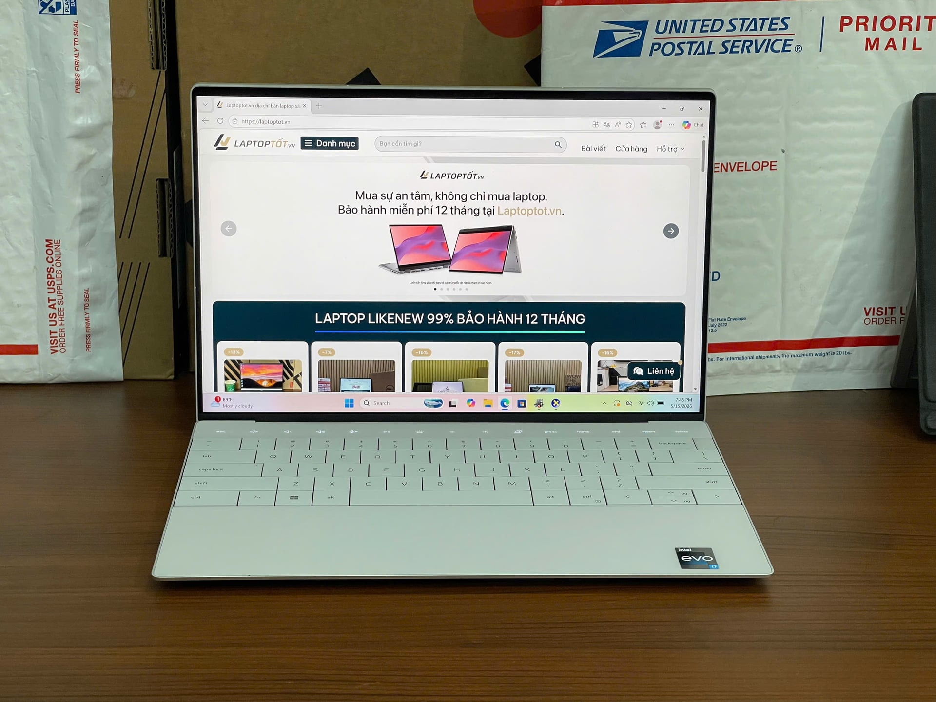 Laptop Dell XPS 13 Plus 9320 Core i7 1360P RAM 16GB SSD 512GB 13inch Oled 3.5K Cảm Ứng