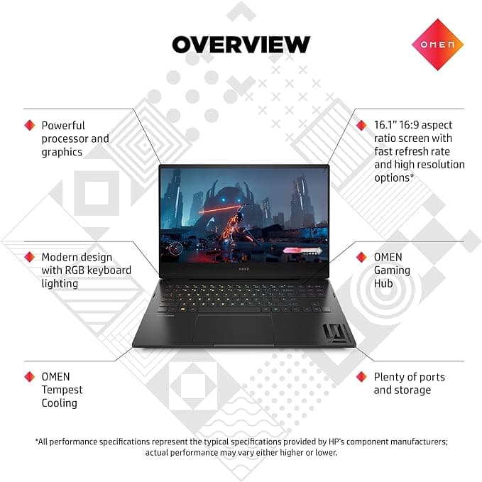 HP OMEN 16 / CORE I7 13620H /16GB / 1TB / RTX 4050 / 16 FHD 144HZ HP OMEN 16 / CORE I7 13620H /16GB / 1TB / RTX 4050 / 16 FHD 144HZ