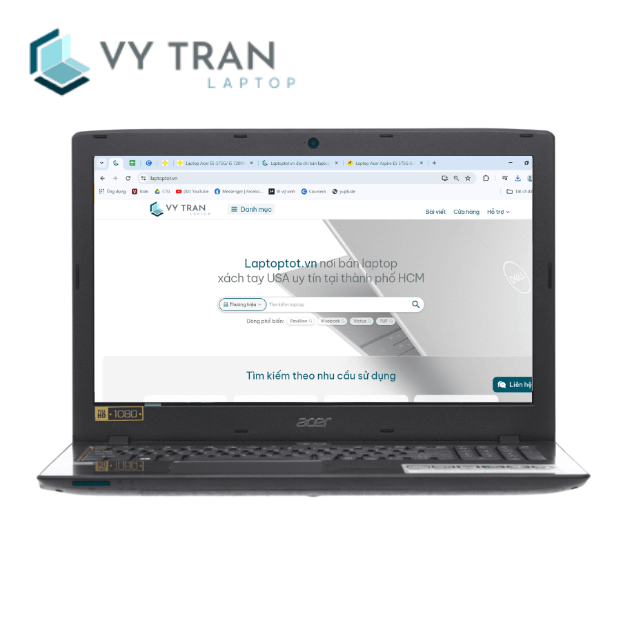 Laptop Acer E5-575G/ i5 7200U/ 8G/ SSD128 - 500G/ Vga rời GT940MX Laptop Acer E5-575G/ i5 7200U/ 8G/ SSD128 - 500G/ Vga rời GT940MX