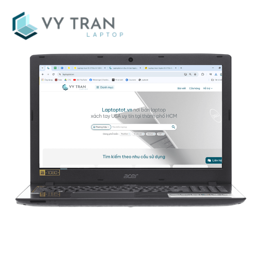 Laptop Acer E5-575G/ i5 7200U/ 8G/ SSD128 - 500G/ Vga rời GT940MX Laptop Acer E5-575G/ i5 7200U/ 8G/ SSD128 - 500G/ Vga rời GT940MX