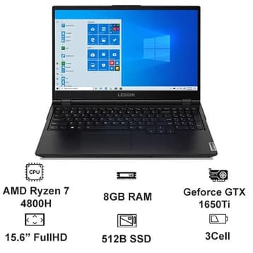 Laptop LENOVO GAMING LEGION 5 15ARH05 R5 4600H/ SSD 512GB/ 144Hz Laptop LENOVO GAMING LEGION 5 15ARH05 R5 4600H/ SSD 512GB/ 144Hz