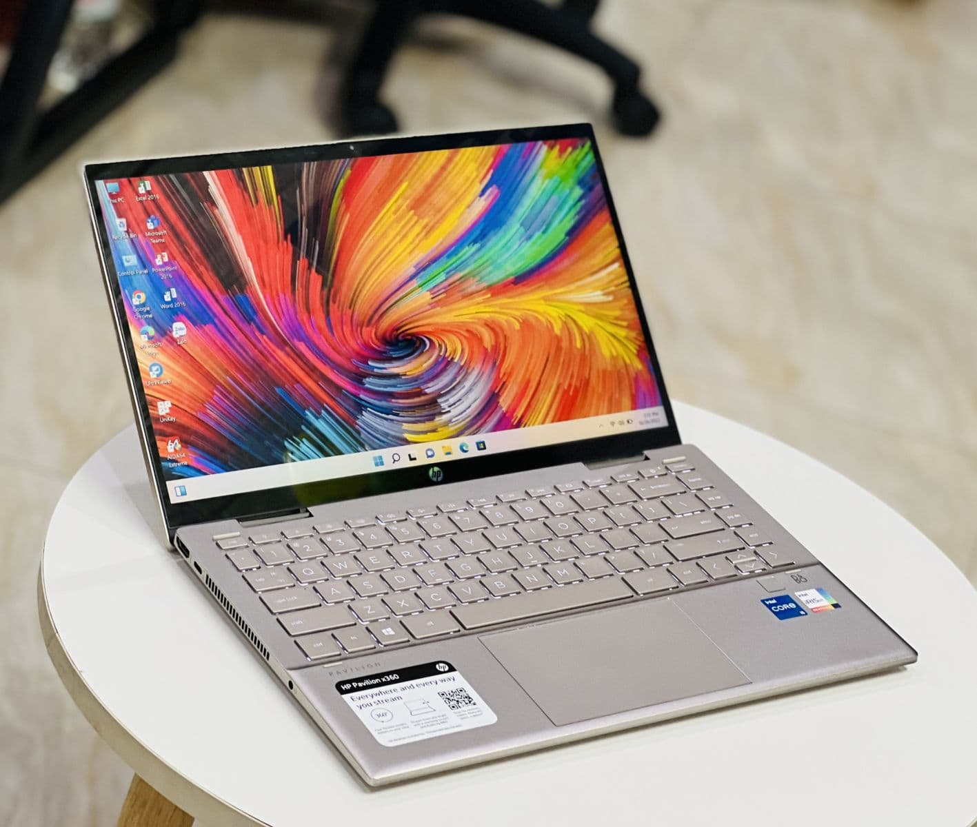 Laptop Hp Pavilion X360 2021 14-dy0033dx I5 1135G7/ Ram 8GB/ SSD 512GB/ Màu Vàng Gold/ 14in Cảm Ứng Laptop Hp Pavilion X360 2021 14-dy0033dx I5 1135G7/ Ram 8GB/ SSD 512GB/ Màu Vàng Gold/ 14in Cảm Ứng