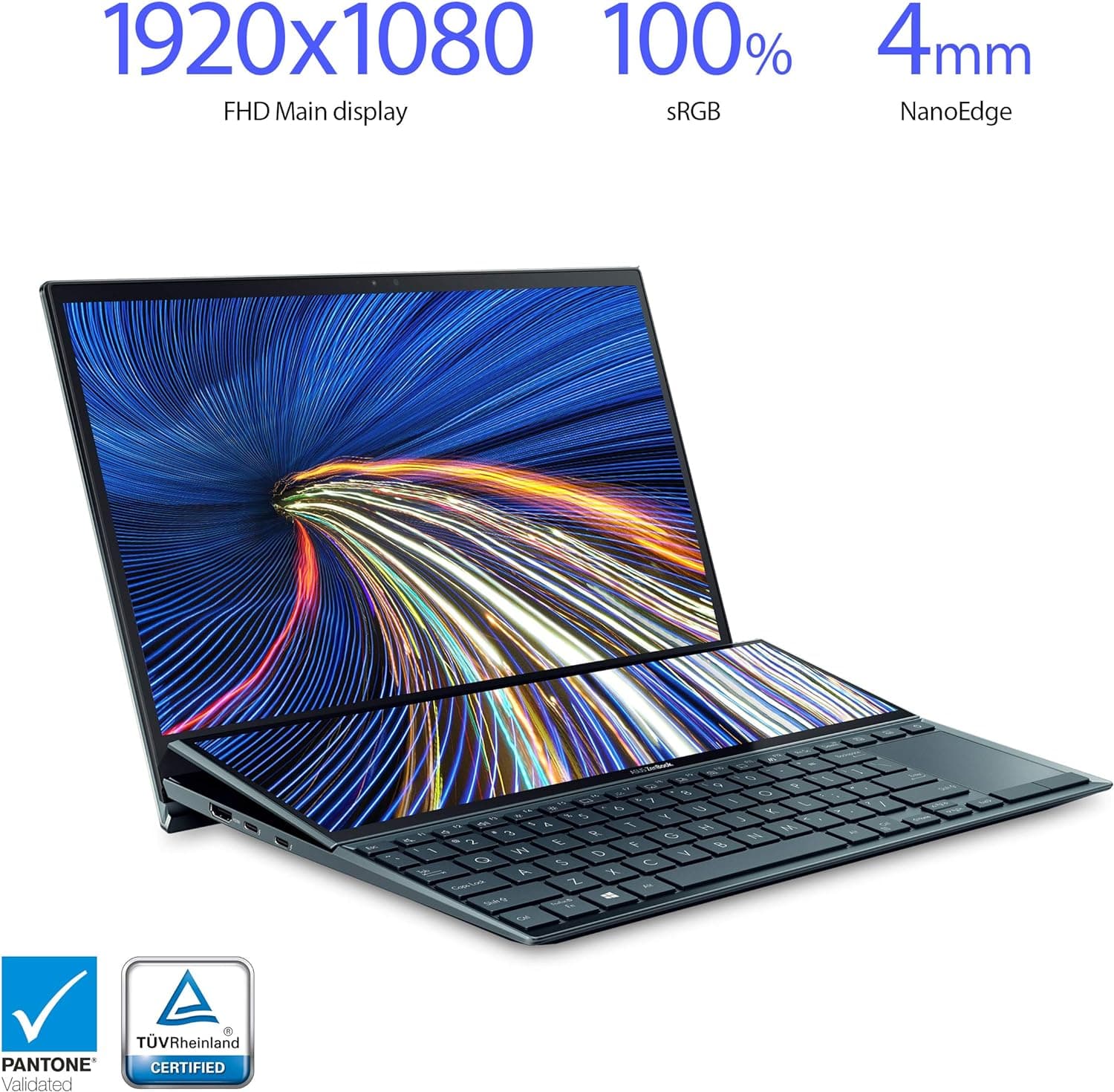 Asus ZenBook Duo UX482 - CORE I7 1195G7/16GB/1TB SSD/ GEFORCE MX450 2GB Asus ZenBook Duo UX482 - CORE I7 1195G7/16GB/1TB SSD/ GEFORCE MX450 2GB